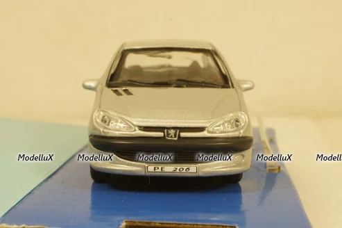 Peugeot 206 Silver, Cararama 1:43