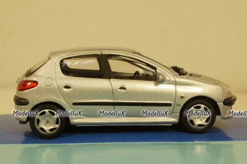 Peugeot 206 Silver, Cararama 1:43