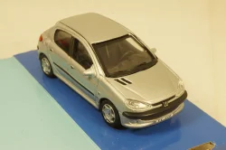 Peugeot 206 Silver, Cararama 1:43