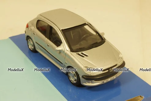 Peugeot 206 Silver, Cararama 1:43