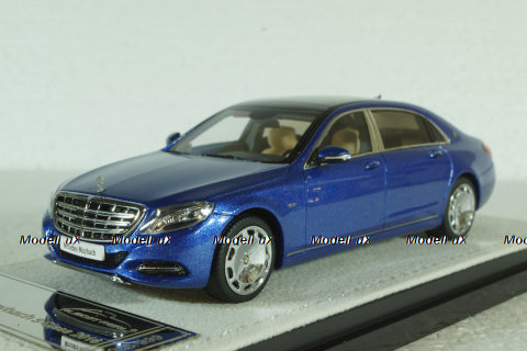 Mercedes S600 V12 S-Class Maybach 2016, blue, ALM420105, Almost Real 1:43