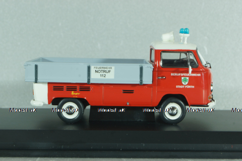 Volkswagen T2a Pritsche, Feuerwehr Fürth 1965 bus , 03334, Schuco 1:43