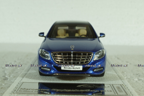 Mercedes S600 V12 S-Class Maybach 2016, blue, ALM420105, Almost Real 1:43