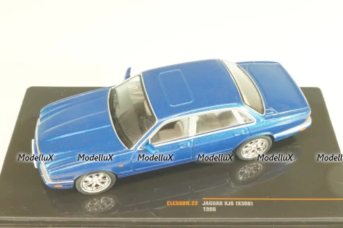 Jaguar XJ8 (X308) 1998, blue, CLC588, IXO 1:43
