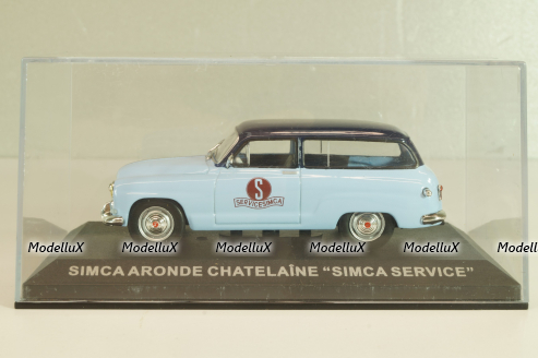 Simca Aronde Chatelaine "Simca Service", light blue/blue, Altaya 1:43