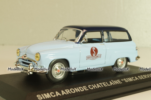 Simca Aronde Chatelaine "Simca Service", light blue/blue, Altaya 1:43
