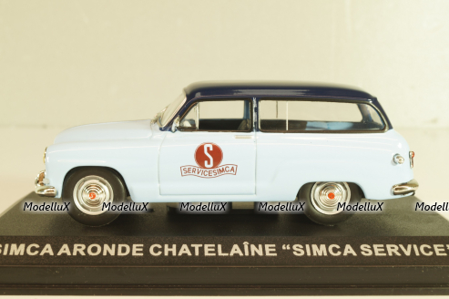Simca Aronde Chatelaine "Simca Service", light blue/blue, Altaya 1:43
