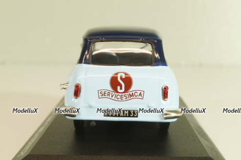 Simca Aronde Chatelaine "Simca Service", light blue/blue, Altaya 1:43