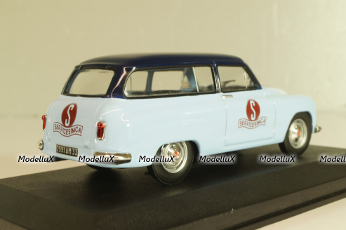 Simca Aronde Chatelaine "Simca Service", light blue/blue, Altaya 1:43