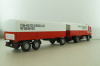 Mercedes 1729 truck, with trailer, red "Truck of the year 1990", 314, NZG 1:43 