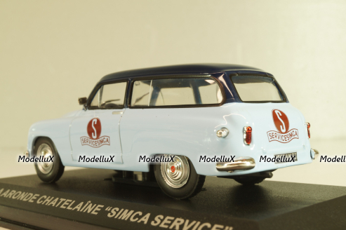 Simca Aronde Chatelaine "Simca Service", light blue/blue, Altaya 1:43