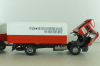 Mercedes 1729 truck, with trailer, red "Truck of the year 1990", 314, NZG 1:43 