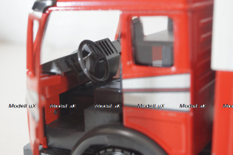 Mercedes 1729 truck, with trailer, red "Truck of the year 1990", 314, NZG 1:43 