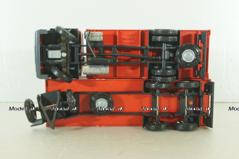 Mercedes 1729 truck, with trailer, red "Truck of the year 1990", 314, NZG 1:43 