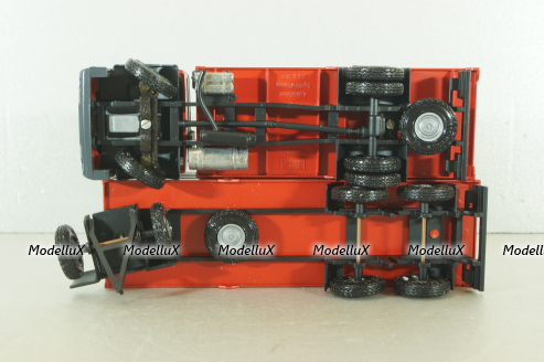 Mercedes 1729 truck, with trailer, red "Truck of the year 1990", 314, NZG 1:43 