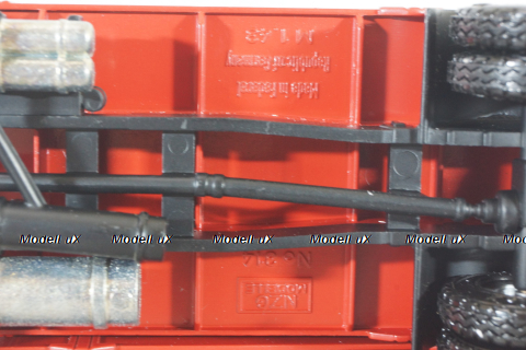 Mercedes 1729 truck, with trailer, red "Truck of the year 1990", 314, NZG 1:43 