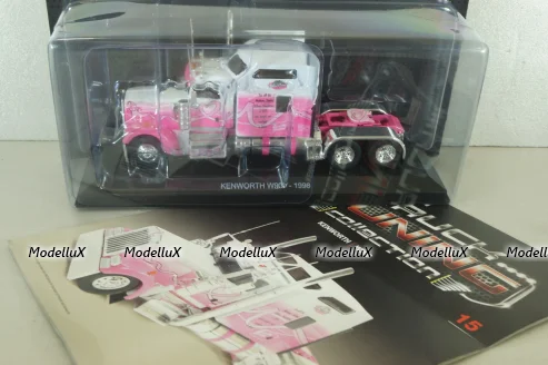 Kenworth W900 6x4 1998, pink, Truck Tuning Collection #15, Hachette 1:43
