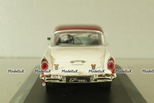 Ford Taunus 17M (P2) white/red, WB190, WhiteBox 1:43