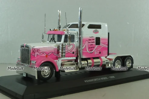 Kenworth W900 6x4 1998, pink, Truck Tuning Collection #15, Hachette 1:43