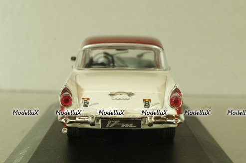 Ford Taunus 17M (P2) white/red, WB190, WhiteBox 1:43