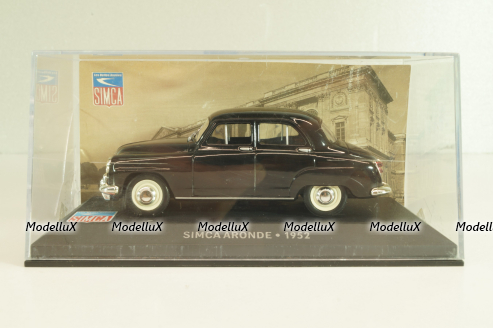 Simca Aronde 1952, black, LBAS058, Les Belles Annees Simca #58, Altaya 1:43