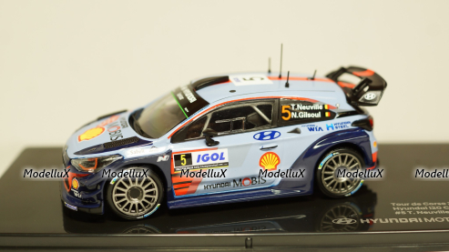 Hyundai i20 Coupe WRC #5 Winner Rallye Tour de Corse 2017 Neuville/Gilsoul, IXO 1:43