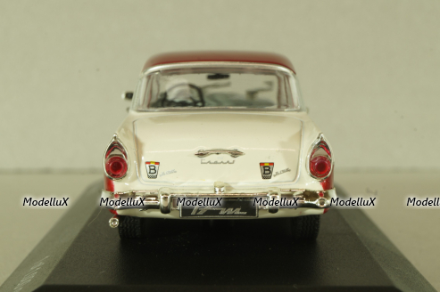Ford Taunus 17M (P2) white/red, WB190, WhiteBox 1:43