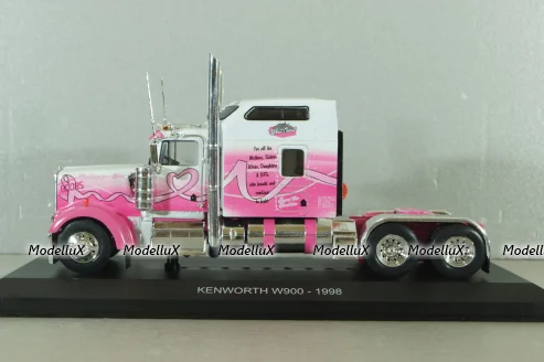 Kenworth W900 6x4 1998, pink, Truck Tuning Collection #15, Hachette 1:43