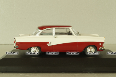 Ford Taunus 17M (P2) white/red, WB190, WhiteBox 1:43