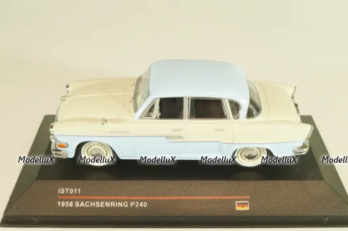 Sachsenring P240 1958, light blue/white, IST011, IST 1:43