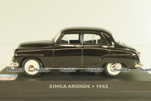 Simca Aronde 1952, black, LBAS058, Les Belles Annees Simca #58, Altaya 1:43