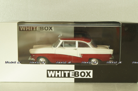 Ford Taunus 17M (P2) white/red, WB190, WhiteBox 1:43
