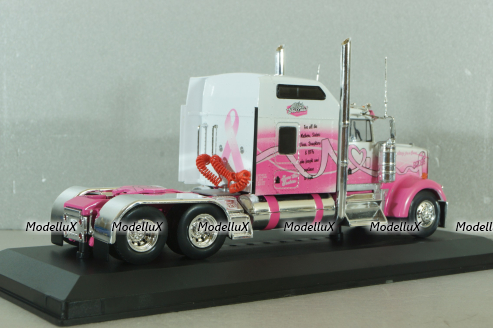 Kenworth W900 6x4 1998, pink, Truck Tuning Collection #15, Hachette 1:43