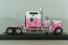 Kenworth W900 6x4 1998, pink, Truck Tuning Collection #15, Hachette 1:43