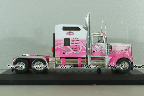 Kenworth W900 6x4 1998, pink, Truck Tuning Collection #15, Hachette 1:43