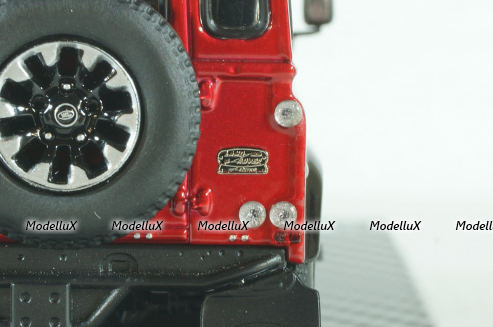 Land Rover Defender 90 works v8 70th edition  2017 red, ALM410215, Almost Real 1:43