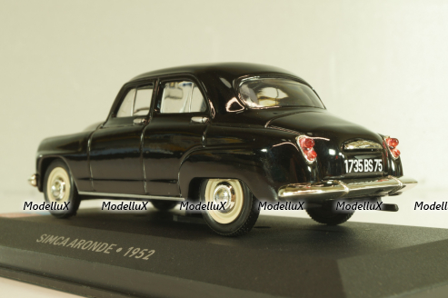 Simca Aronde 1952, black, LBAS058, Les Belles Annees Simca #58, Altaya 1:43