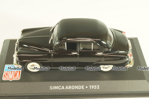 Simca Aronde 1952, black, LBAS058, Les Belles Annees Simca #58, Altaya 1:43