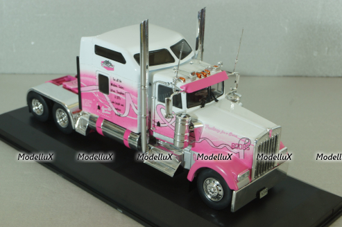 Kenworth W900 6x4 1998, pink, Truck Tuning Collection #15, Hachette 1:43