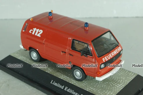 Volkswagen T3b Feuerwehr, red, 13052, Premium Classixxs 1:43 