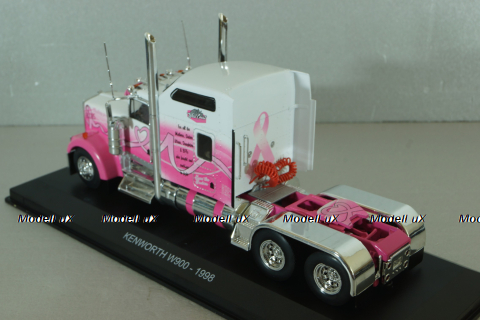 Kenworth W900 6x4 1998, pink, Truck Tuning Collection #15, Hachette 1:43