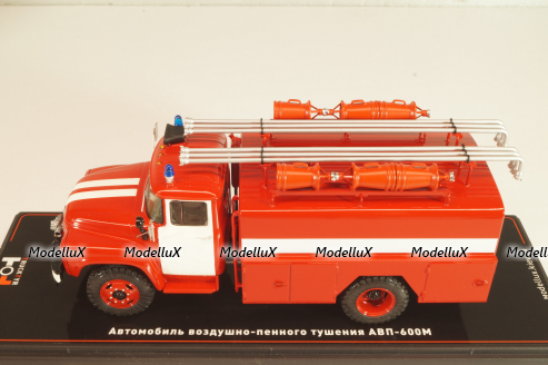 АВП-600М пожарный автомобиль воздушно-пенного тушения на шасси Зил-130, красный, TR4838, TruckTyr 1:43
