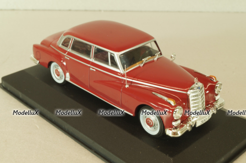 Mercedes-Benz 300 D Limousine (W189) 1957, red, 147358, WhiteBox 1:43