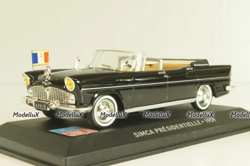 Simca Presidentielle 1959, black, LBAS016, Les Belles Annees Simca #16, Altaya 1:43