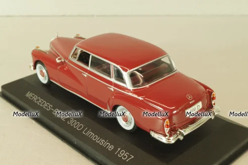 Mercedes-Benz 300 D Limousine (W189) 1957, red, 147358, WhiteBox 1:43