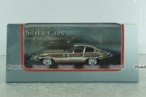 Jaguar E-Type 1961, chrome, Atlas 1:43