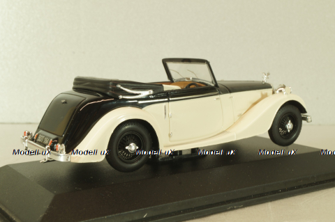 Alvis 4.3 Litre Drophead Convertible 1938, white/black, MUS065, IXOMuseum 1:43
