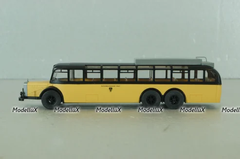 Mercedes O 10000 bus, yellow/black, 003805, Brekina 1:87