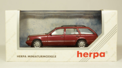 Mercedes E320 W124 бордовый, Herpa 1:43