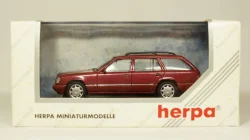 Mercedes E320 W124 бордовый, Herpa 1:43